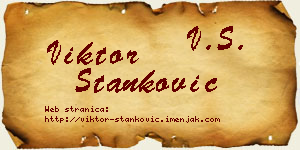 Viktor Stanković vizit kartica